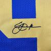 imageFacsimile Autographed Eric Dickerson Los Angeles LA Royal Blue Retro Reprint Laser Auto Football Jersey Size Mens XL