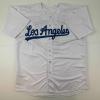 imageFacsimile Autographed Freddie Freeman Los Angeles LA White Reprint Laser Auto Baseball Jersey Size Mens XL