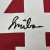 imageFacsimile Autographed Jalen Milroe Alabama Red Reprint Laser Auto College Football Jersey Size Mens XL