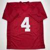 imageFacsimile Autographed Jalen Milroe Alabama Red Reprint Laser Auto College Football Jersey Size Mens XL