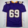 imageFacsimile Autographed Jared Allen Minnesota Purple Reprint Laser Auto Football Jersey Size Mens XL