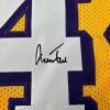 imageFacsimile Autographed Jerry West Los Angeles LA Yellow Reprint Laser Auto Basketball Jersey Size Mens XL