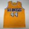 imageFacsimile Autographed Jerry West Los Angeles LA Yellow Reprint Laser Auto Basketball Jersey Size Mens XL