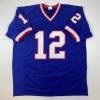 imageFacsimile Autographed Jim Kelly Buffalo Blue Reprint Laser Auto Football Jersey Size Mens XL