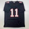 imageFacsimile Autographed Julio Jones Atlanta Black Retro Reprint Laser Auto Football Jersey Size Mens XL