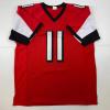 imageFacsimile Autographed Julio Jones Atlanta Red Reprint Laser Auto Football Jersey Size Mens XL