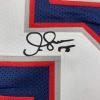 imageFacsimile Autographed Junior Seau New England Blue Reprint Laser Auto Football Jersey Size Mens XL