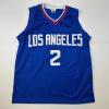 imageFacsimile Autographed Kawhi Leonard Los Angeles LA Blue Reprint Laser Auto Basketball Jersey Size Mens XL