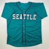 imageFacsimile Autographed Ken Griffey Jr Seattle Teal Reprint Laser Auto Baseball Jersey Size Mens XL
