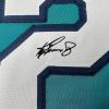 imageFacsimile Autographed Ken Griffey Jr Seattle Teal Reprint Laser Auto Baseball Jersey Size Mens XL