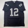 imageFacsimile Autographed Ken Stabler Oakland Las Vegas Black Reprint Laser Auto Football Jersey Size Mens XL