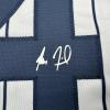 imageFacsimile Autographed Max Fried New York Pinstripe Reprint Laser Auto Baseball Jersey Size Mens XL