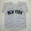imageFacsimile Autographed Max Fried New York Pinstripe Reprint Laser Auto Baseball Jersey Size Mens XL