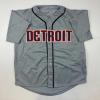 imageFacsimile Autographed Miguel Cabrera Detroit Grey Reprint Laser Auto Baseball Jersey Size Mens XL