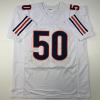 imageFacsimile Autographed Mike Singletary Chicago White Reprint Laser Auto Football Jersey Size Mens XL