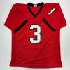 imageFacsimile Autographed Nate Frazier Georgia Red Reprint Laser Auto College Football Jersey Size Mens XL