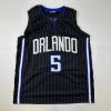 imageFacsimile Autographed Paolo Banchero Orlando Black Pinstripe Reprint Laser Auto Basketball Jersey Size Mens XL