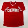 imageFacsimile Autographed Pete Rose Cincinnati Red Reprint Laser Auto Baseball Jersey Size Mens XL