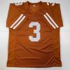 imageFacsimile Autographed Quinn Ewers Texas Orange Reprint Laser Auto College Football Jersey Size Mens XL
