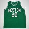 imageFacsimile Autographed Ray Allen Boston Green Reprint Laser Auto Basketball Jersey Size Mens XL