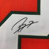 imageFacsimile Autographed Ray Lewis Miami Orange Reprint Laser Auto College Football Jersey Size Mens XL