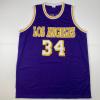 imageFacsimile Autographed Shaquille Shaq ONeal Los Angeles LA Purple Reprint Laser Auto Basketball Jersey Size Mens XL