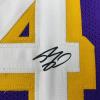 imageFacsimile Autographed Shaquille Shaq ONeal Los Angeles LA Purple Reprint Laser Auto Basketball Jersey Size Mens XL