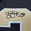 imageFacsimile Autographed Steve Gleason New Orleans Black Reprint Laser Auto Football Jersey Size Mens XL