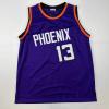 imageFacsimile Autographed Steve Nash Phoenix Purple Reprint Laser Auto Basketball Jersey Size Mens XL