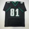 imageFacsimile Autographed Terrell Owens Philadelphia Black Reprint Laser Auto Football Jersey Size Mens XL