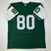 imageFacsimile Autographed Wayne Chrebet New York Green Reprint Laser Auto Football Jersey Size Mens XL