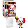 imageTim Curry Pennywise 1834 1990 It The Movie Facsimile Signed Reprint Laser Autographed Funko POP Movies IT Figurine with Protector Case