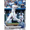 image2025 Topps Now Jac Caglianone 408 466 Foot HR is Longest By Royals Rookie in Statcast Era Kansas City Royals Rookie RC Baseball Card
