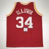 imageAutographedSigned Hakeem Olajuwon Houston Red Basketball Jersey Beckett BAS COA