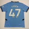 imageAutographedSigned Phil Foden Manchester City Blue Soccer Futbol Jersey Beckett BAS COA 3