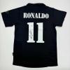 imageAutographedSigned Ronaldo Nazario Real Madrid Black Soccer Jersey Beckett BAS COA