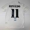 imageAutographedSigned Ronaldo Nazario Real Madrid White Soccer Jersey Beckett BAS COA