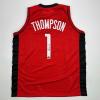imageFacsimile Autographed Amen Thompson Houston Red Reprint Laser Auto Basketball Jersey Size Mens XL
