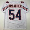 imageFacsimile Autographed Brian Urlacher Chicago White Reprint Laser Auto Football Jersey Size Mens XL