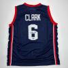 imageFacsimile Autographed Caitlin Clark United States Team USA Blue FIBA U19 Reprint Laser Auto Basketball Jersey Size Mens XL