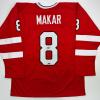 imageFacsimile Autographed Cale Makar Canada Red 2025 4 Nations FaceOff Reprint Laser Auto Hockey Jersey Size Mens XL