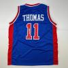 imageFacsimile Autographed Isiah Thomas Detroit Blue Reprint Laser Auto Basketball Jersey Size Mens XL