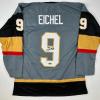 imageFacsimile Autographed Jack Eichel Vegas Grey Reprint Laser Auto Hockey Jersey Size Mens XL