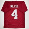 imageFacsimile Autographed Jalen Milroe Alabama Red Reprint Laser Auto College Football Jersey Size Mens XL
