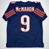 imageFacsimile Autographed Jim McMahon Chicago Blue Reprint Laser Auto Football Jersey Size Mens XL