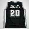 imageFacsimile Autographed Manu Ginobili San Antonio Black Reprint Laser Auto Basketball Jersey Size Mens XL