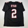 imageFacsimile Autographed Matt Ryan Atlanta Black Retro Reprint Laser Auto Football Jersey Size Mens XL