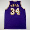 imageFacsimile Autographed Shaquille Shaq ONeal Los Angeles LA Purple Reprint Laser Auto Basketball Jersey Size Mens XL