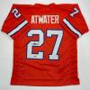 imageFacsimile Autographed Steve Atwater Denver Orange Reprint Laser Auto Football Jersey Size Mens XL