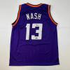 imageFacsimile Autographed Steve Nash Phoenix Purple Reprint Laser Auto Basketball Jersey Size Mens XL